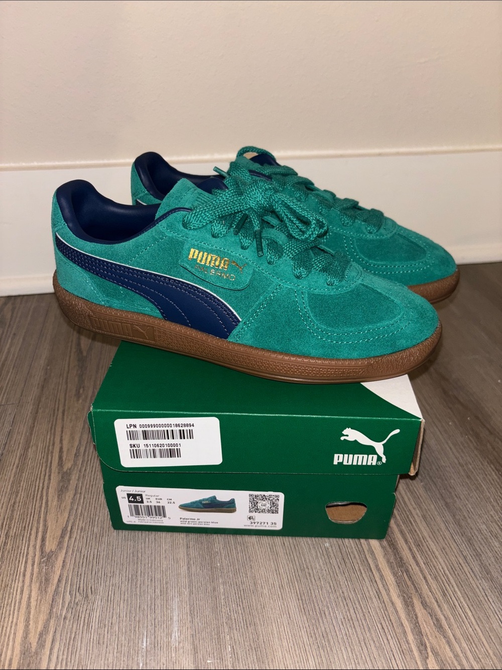 PUMA Palermo Jr Unisex Sneaker Size 4.5Y